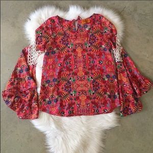 🌵Anthro Floral Boho Blouse🎀